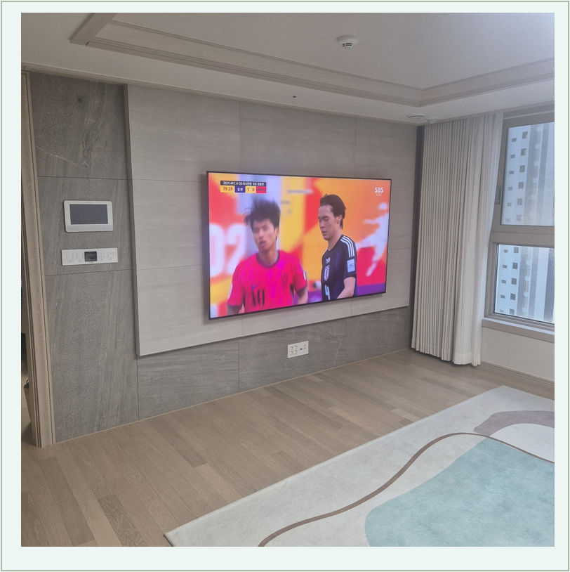 벽걸이TV 벽면 거치 참고 27-1