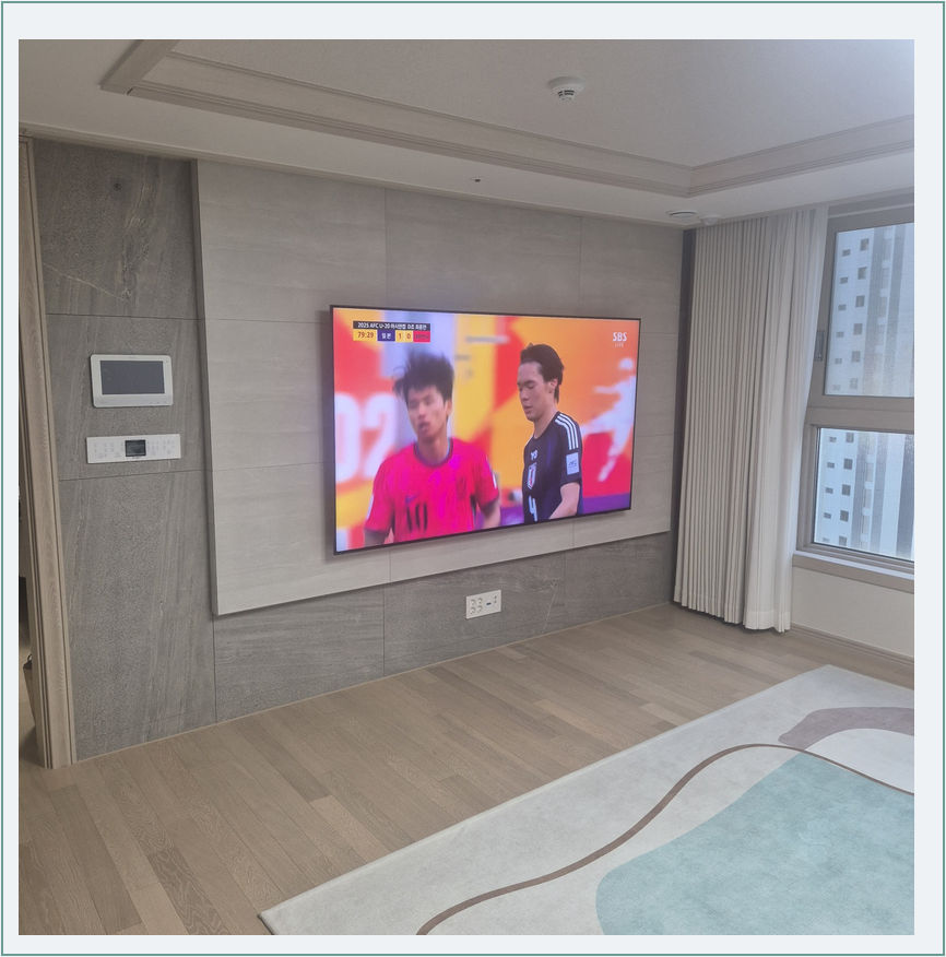 벽걸이TV 벽면 거치 참고 48-1